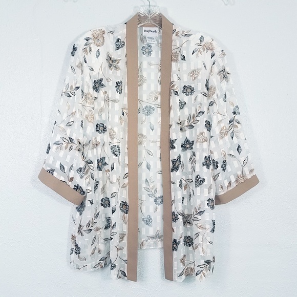 Bonworth Tops - Bonworth Semi Sheer Open Cardigan Wrap